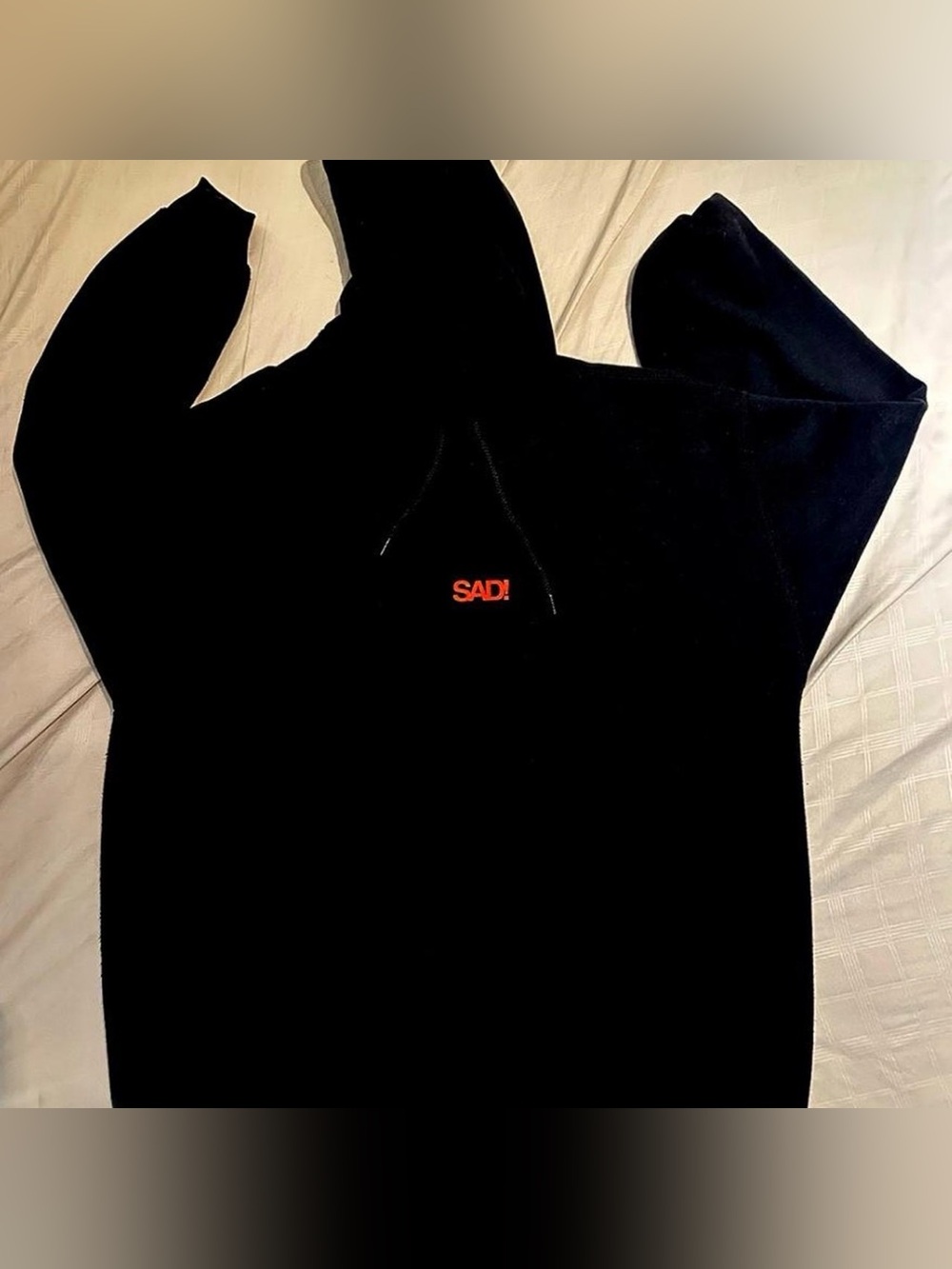 XXXTentacion Black and red “SAD” hoodie